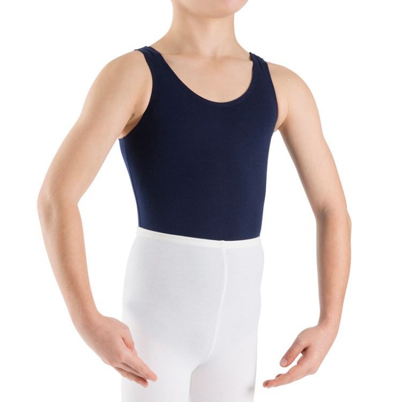 Tops Bloch Billy Sin Manga Niños Azul Marino | DCLVO77064