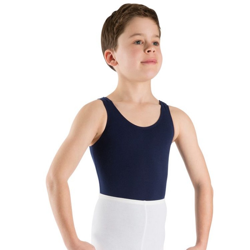 Tops Bloch Billy Sin Manga Niños Azul Marino | DCLVO77064