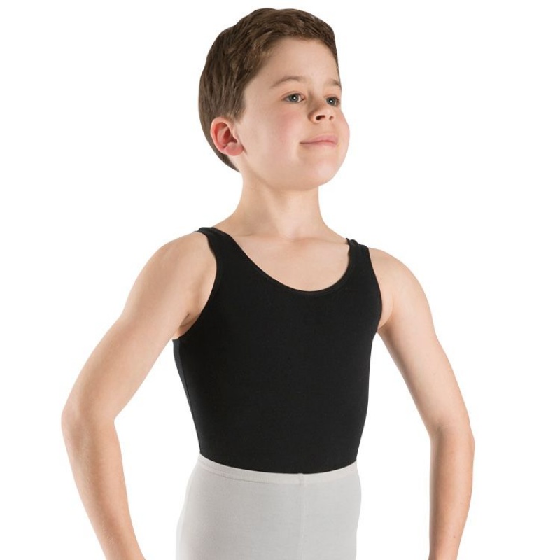 Tops Bloch Billy Sin Manga Niños Negras | UCLND23148