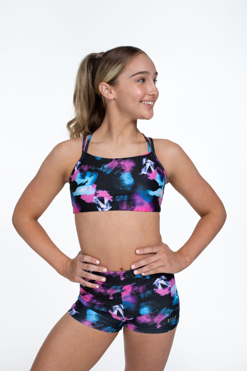 Tops Bloch Flo Active Remi Criss Cross Back Bra Niños Rosas | CLJBT73415