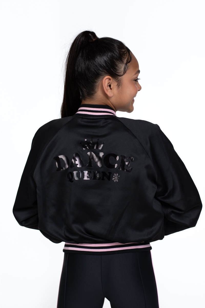 Tops Bloch Flo Active Rizzo Bomber Jacket Niños Negras | CLZDE12764