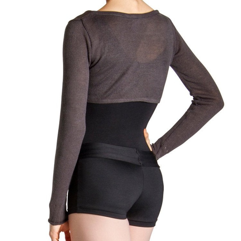 Tops Bloch Karola Cropped Tie Mujer Charcoal | CLDYB93216