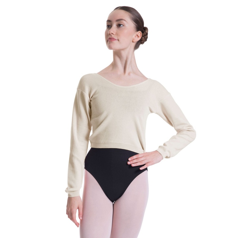 Tops Bloch Overt Cropped Long Sleeve Sueter Mujer String | CLQAV78112