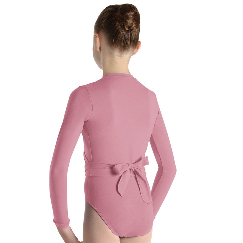 Tops Bloch Overture Crossover Long Sleeve Wrap Niños Dusk | XCLBH32240