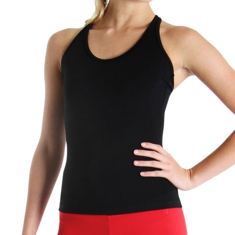 Tops Bloch T Back Singlet Mujer Negras | SCLNY98609