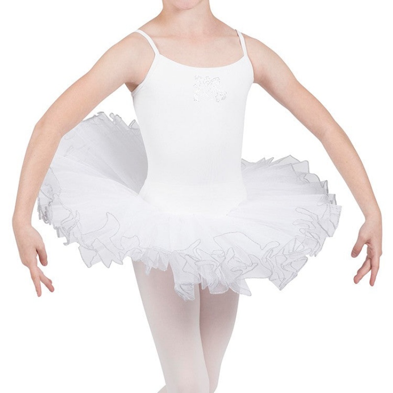 Vestido Bloch Silvana Diamante Niños Blancas | CLICD25178